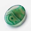 Natural Green Agate Cabochons G-F296-08-30x40mm-3