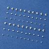 300Pcs 3 Style Iron & Brass Crimp Beads Covers KK-YW0002-16-5