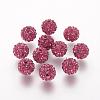 Polymer Clay Rhinestone Beads RB-K050-8mm-C21-1