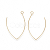 Brass Earring Hooks KK-T038-422G-1