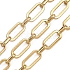 201 Stainless Steel Oval Link Chains CHS-F024-04G-1