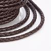 Eco-Friendly Braided Leather Cord OCOR-L035-3mm-E15-3