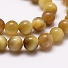 Natural Tiger Eye Bead Strands G-G735-23-8mm-03-3