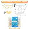 24Pcs 4 Styles Valentine's Day 304 Stainless Steel Connector Charms STAS-DC0011-68-2