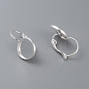304 Stainless Steel Leverback Earring Settings STAS-F191-03S-8mm-1