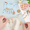 Alloy Enamel Pendant Locking Stitch Markers HJEW-AB00171-3