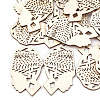 Undyed Wood Big Pendants WOOD-T008-29-1