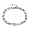 304 Stainless Steel Lumachina Chain Bracelets BJEW-C079-01C-P-1