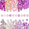 300Pcs 10 Color Baking Paint Crackle Glass Bead Strands CCG-PH0001-13A-1
