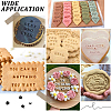 1 Bag Letter & Number PP Plastic Cookie Stamps DIY-SC0033-88-7