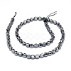 Natural Terahertz Stone Beads Strands G-O201C-03-2