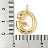 Rack Plating Brass Micro Pave Cubic Zirconia Pendants KK-A200-24G-G-3