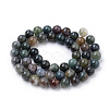Natural Indian Agate Beads Strands G-S259-31-6mm-2