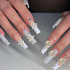 40Pcs 2 Colors Star Alloy Rhinestone Cabochons MRMJ-HY0001-27-6