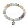 5Pcs Natural Gemstone Beaded Stretch Bracelets for Women BJEW-JB11399-3