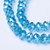 Electroplate Glass Beads Strands X-EGLA-A034-T6mm-A13-3