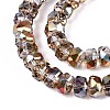 Electroplate Transparent Glass Beads Strands EGLA-N022-04A-D03-3