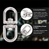 304 Stainless Steel Double Eye Swivel Clasps STAS-NB0004-28P-4