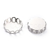 Non-Tarnish 304 Stainless Steel Cabochon Settings STAS-Y001-09G-P-3
