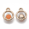 UV Plating Acrylic Pendants OACR-R076-10-2