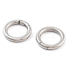 Non-Tarnish 316 Stainless Steel Spring Gate Rings STAS-M296-01P-G-01-1
