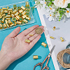 70Pcs 7 Styles Brass Column Compression Sleeves Ferrule KK-BC0015-15-3