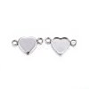 Tarnish Resistant 304 Stainless Steel Cabochon Connector Settings STAS-P210-13P-2