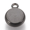 304 Stainless Steel Pendant Cabochon Settings X-STAS-K202-03B-B-2