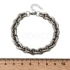 304 Stainless Steel Link Chain Bracelets for Women BJEW-P388-01P-5
