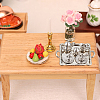 2 Sets 2 Colors Alloy Teacup & Saucer & Teapot Set AJEW-GO0001-72-5