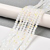 Imitation Jade Electroplate Glass Beads Strands EGLA-A039-J4mm-L06-4