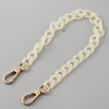 Acrylic Imitation Jelly Curb Chain Link Purse Chains FIND-WH0126-257D-1