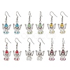 Angel Handmade Glass Seed Beads Dangle Earrings for Women EJEW-MZ00394-2