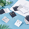 150 Pcs 3 Colors PVC Earring Card Holder for Earring Display CDIS-CA0001-07-4