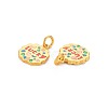 Rack Plating Alloy Enamel Pendants ENAM-S130-19B-2