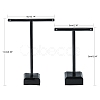 T Bar Organic Glass Earring Display Stand EDIS-G001-02-3