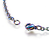 Ion Plating(IP) 304 Stainless Steel Cable Chain Necklaces NJEW-P251-01A-3