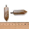 Natural Banded Agate Pendants GG-CBAA0EE-02P-01-2