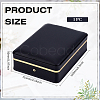 Imitation Leather Pure Color Flip-open Gift Boxes CON-WH0095-238B-02-2