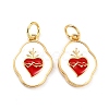 Brass Enamel Pendants LS-KK-P204-17G-2