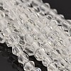 Faceted Bicone Glass Beads Strands X-EGLA-P016-4mm-01-1