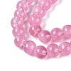 Transparent Glass Imitation Cat Eye Beads Strands GLAA-Q110-01B-13-3