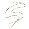 Ion Plating(IP) 304 Stainless Steel Slider Necklace Makings AJEW-JB01268-01-1