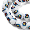 Printing Glass Beads for Necklaces Bracelets Making GLAA-B020-02A-09-4