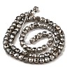 Electroplate Transparent Glass Beads Strands GLAA-C029-03A-05-2