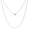 Tarnish Resistant Classic Plain 304 Stainless Steel Mens Womens Cable Chains Necklaces X1-STAS-S029-02-1