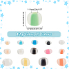 6870pcs 15 Styles Transparent Glass Seed Beads SEED-PH0001-79-5