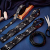 2 Styles Flat Imitation Leather & Cowhide Leather Cords LC-PH0001-12-5