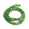 Electroplate Transparent Glass Beads Strands EGLA-A035-T4mm-A11-2
