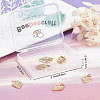 6Pcs Brass Micro Pave Cubic Zirconia Pendants KK-BBC0003-19-7